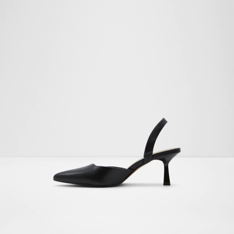Black Aldo Fashion Basanti Heeled Sandals Slip Ons