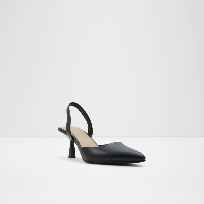 Black Aldo Fashion Basanti Heeled Sandals Slip Ons