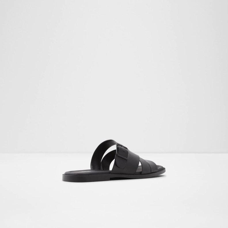 Black Aldo Fashion Dampel Flat Sandals