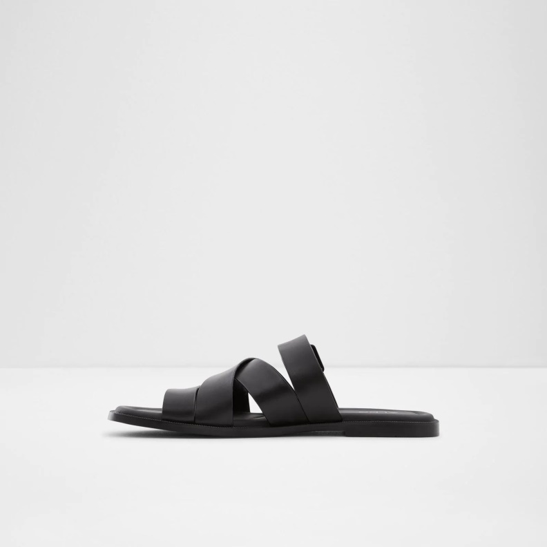 Black Aldo Fashion Dampel Flat Sandals