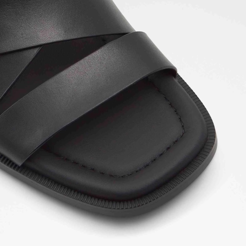 Black Aldo Fashion Dampel Flat Sandals