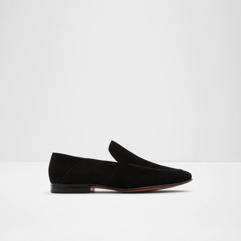 Black Aldo Fashion Salaman Loafers Slip On