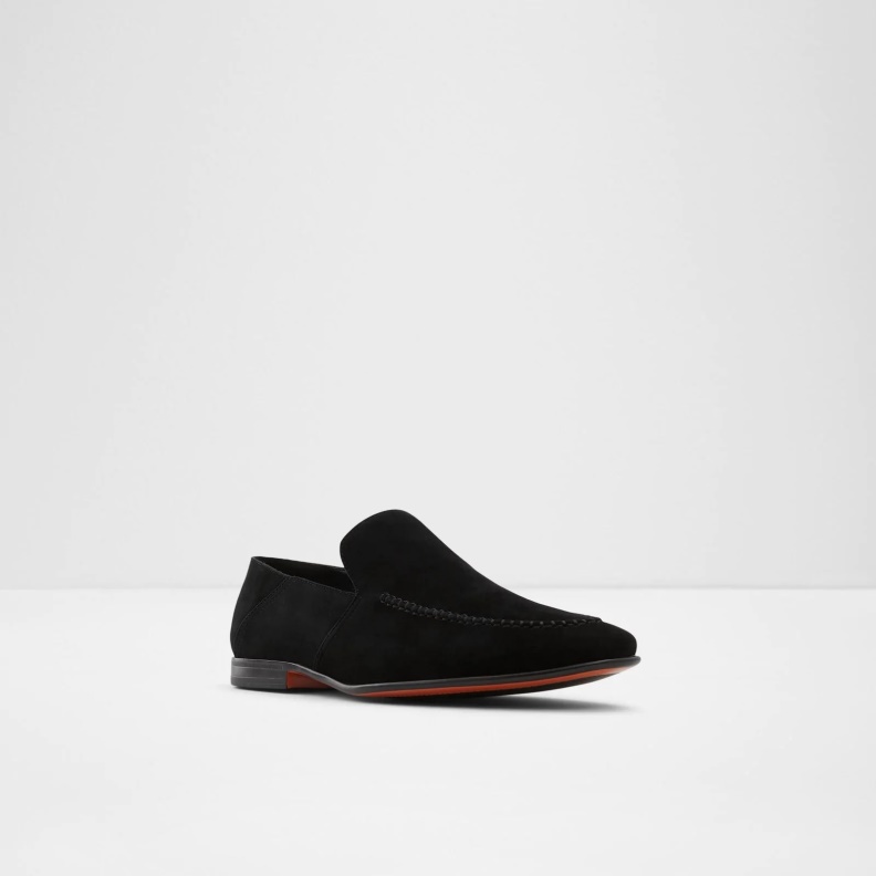 Black Aldo Fashion Salaman Loafers Slip On