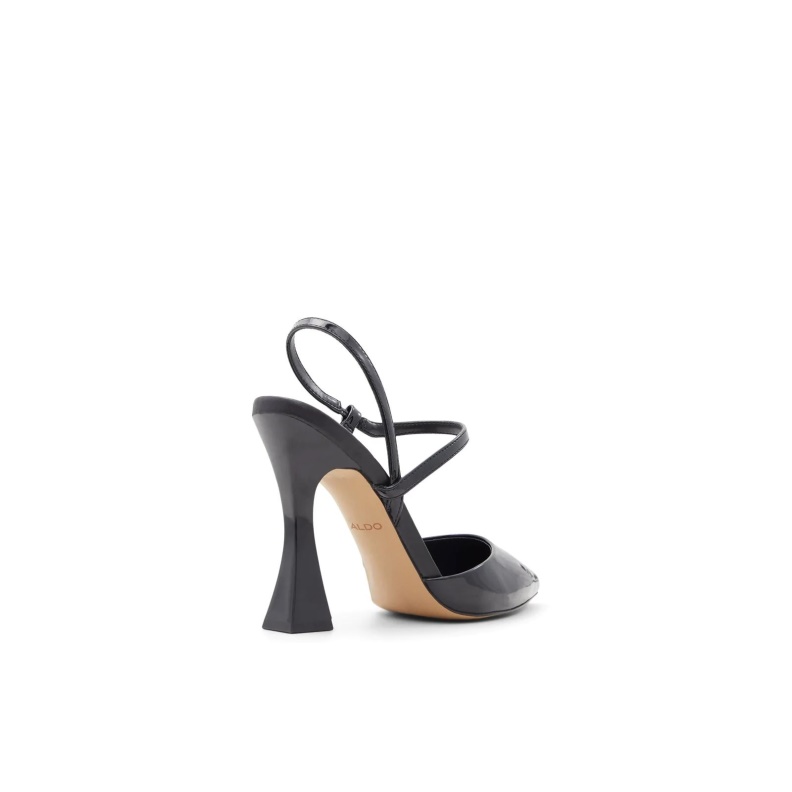 Black Aldo Fashion Zaha Heeled Sandals Slip Ons