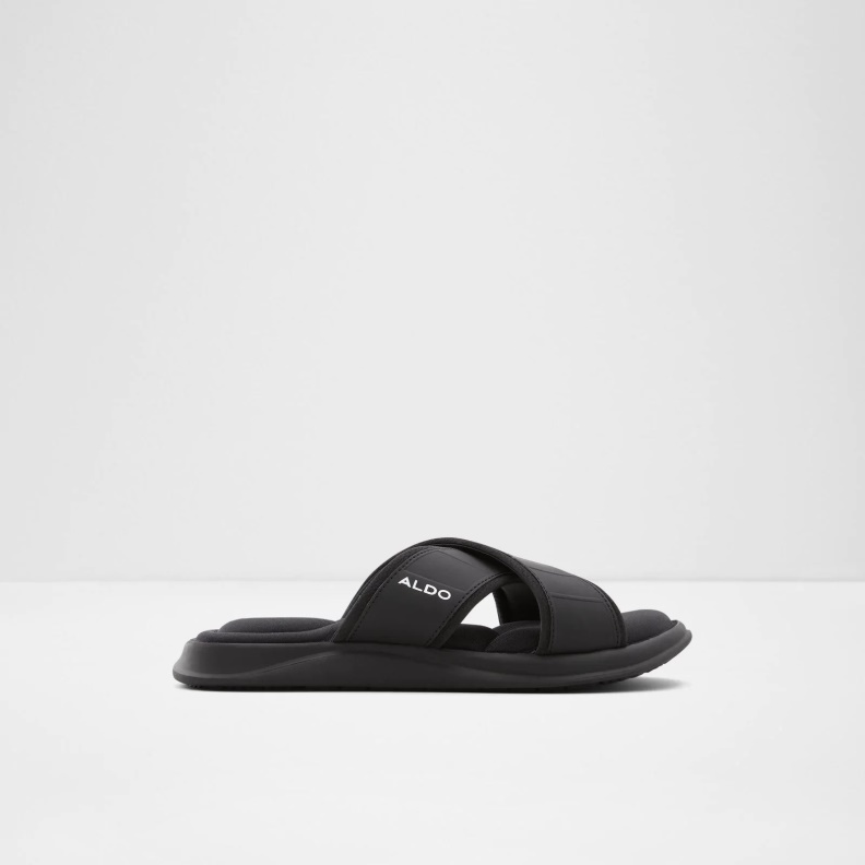 Black Dossio Flat Sandals Fashion Aldo