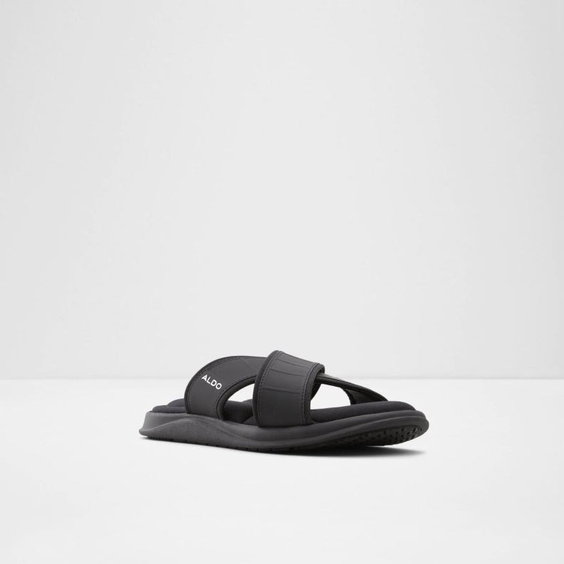 Black Dossio Flat Sandals Fashion Aldo
