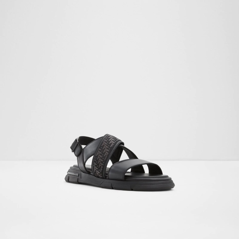 Black Fashion Aldo Boane Flat Sandals
