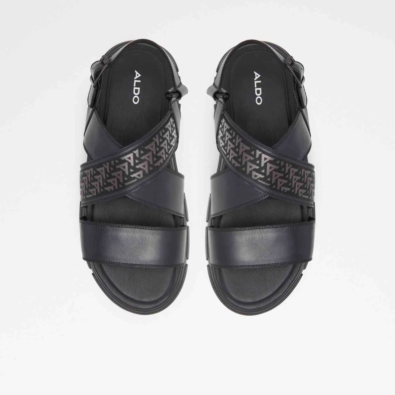 Black Fashion Aldo Boane Flat Sandals