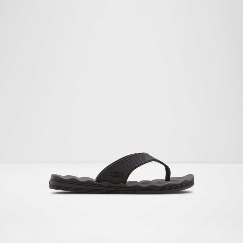 Black Fashion Aldo Haciendo Flip Flops