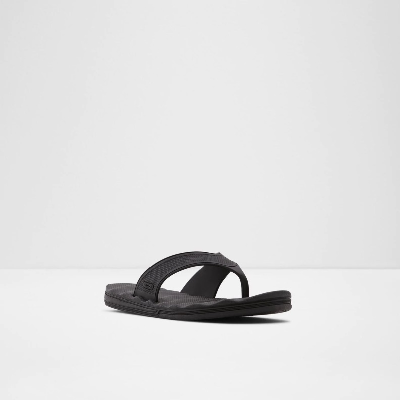 Black Fashion Aldo Haciendo Flip Flops