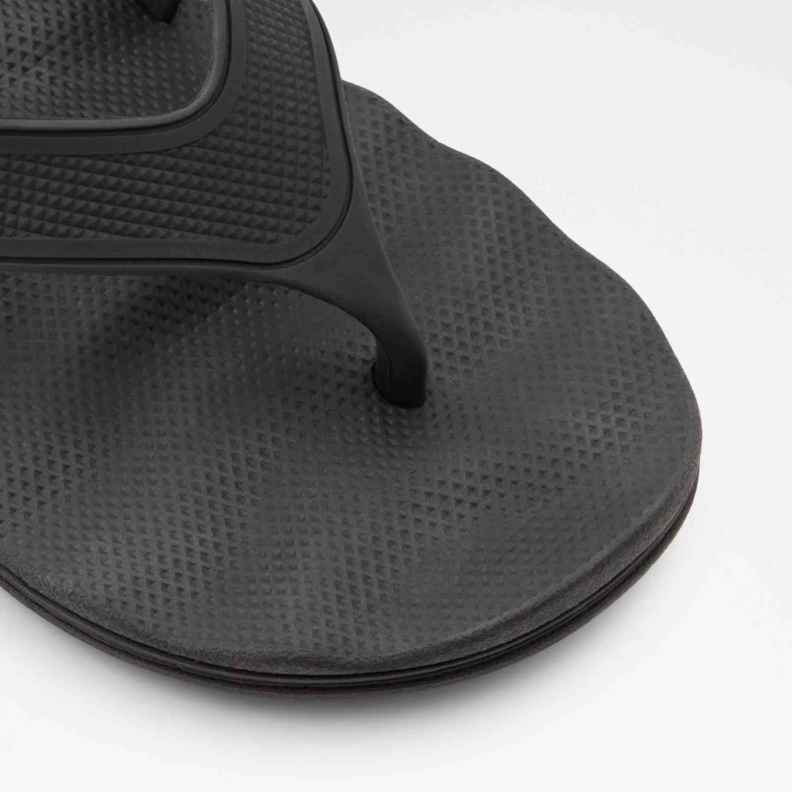 Black Fashion Aldo Haciendo Flip Flops