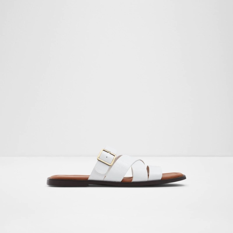 Dampel Flat Sandals Fashion White Aldo