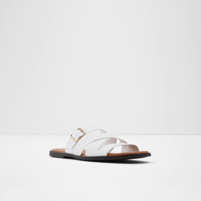 Dampel Flat Sandals Fashion White Aldo