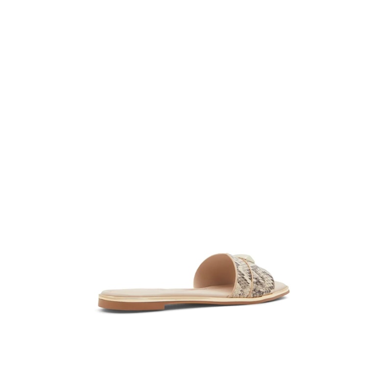 Darine Flat Sandals Slide Fashion Aldo Beige