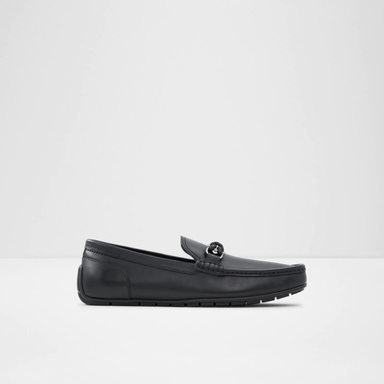 Fashion Aldo Black Ambani Loafers Slip On
