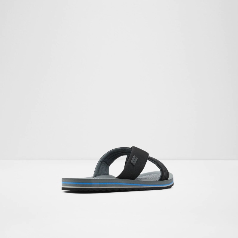 Fashion Aldo Black Inderpaul Flat Sandals