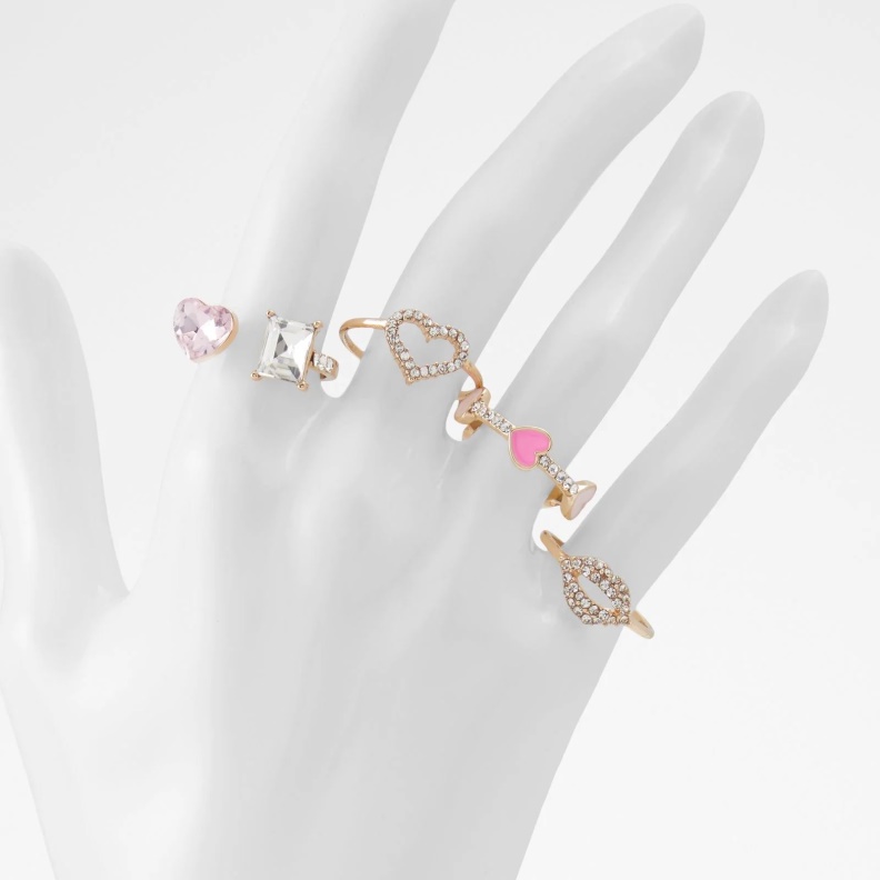 Fashion Aldo Pink Labenna Rings