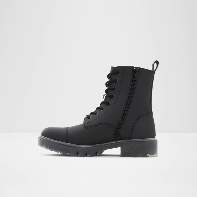 Fashion Aldo Reily Ankle Boots Lace Up Black