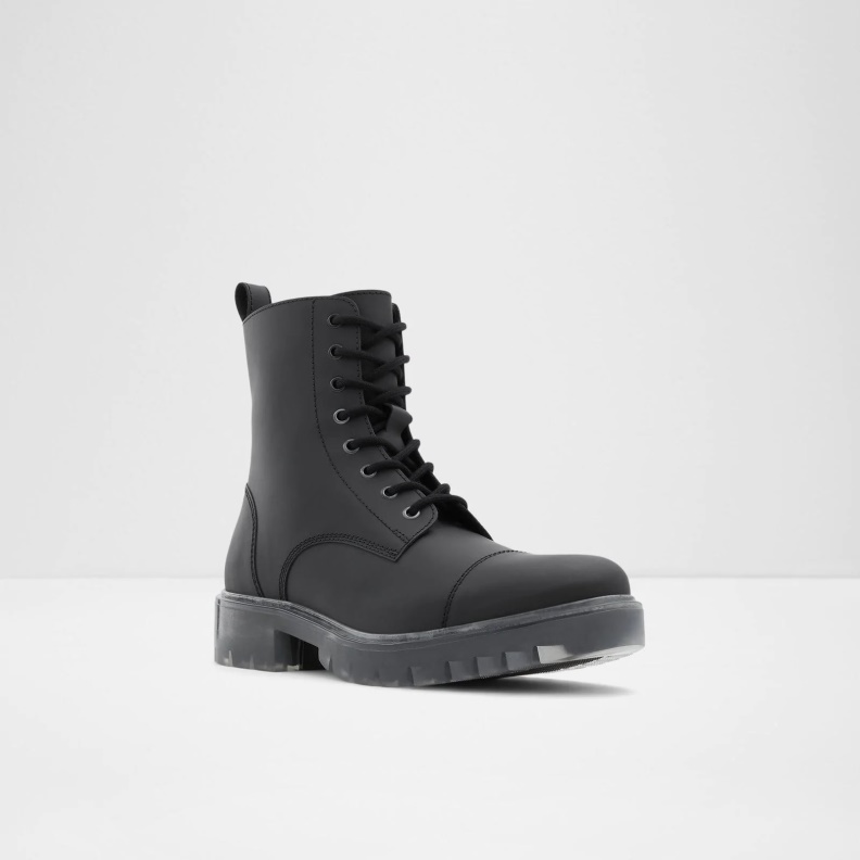 Fashion Aldo Reily Ankle Boots Lace Up Black