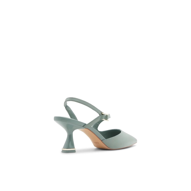 Fashion Aldo Sevilla Heeled Sandals Slip Ons Green