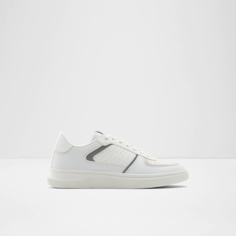Fashion Aldo White Drishtia Low Top Sneakers Lace Up
