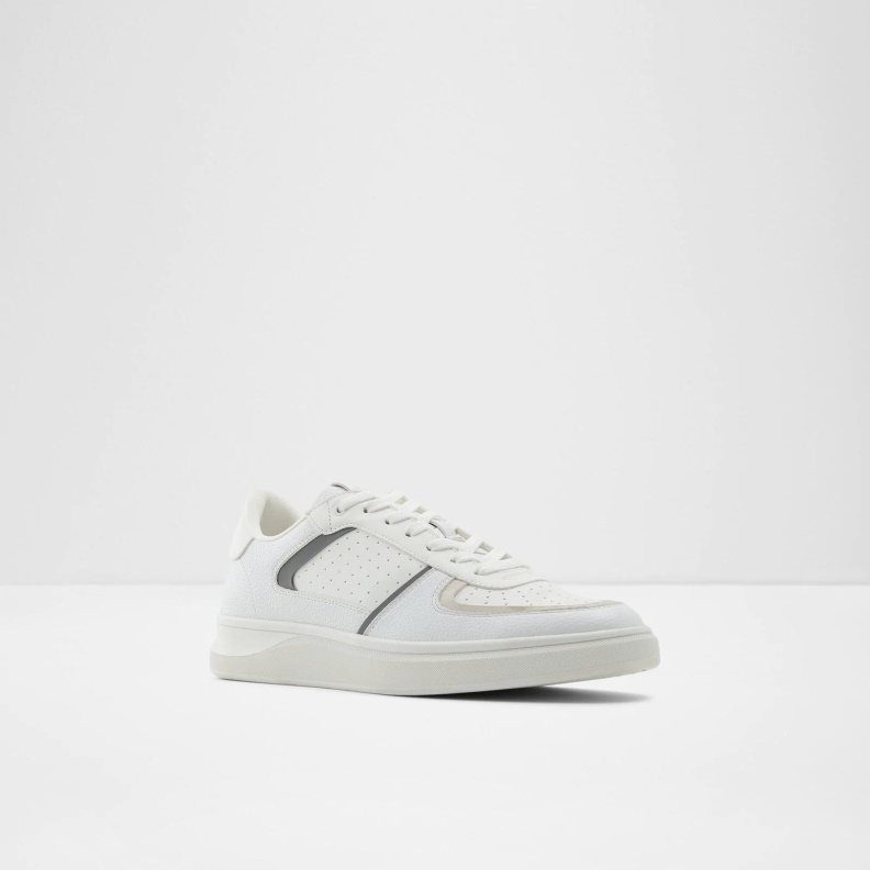 Fashion Aldo White Drishtia Low Top Sneakers Lace Up