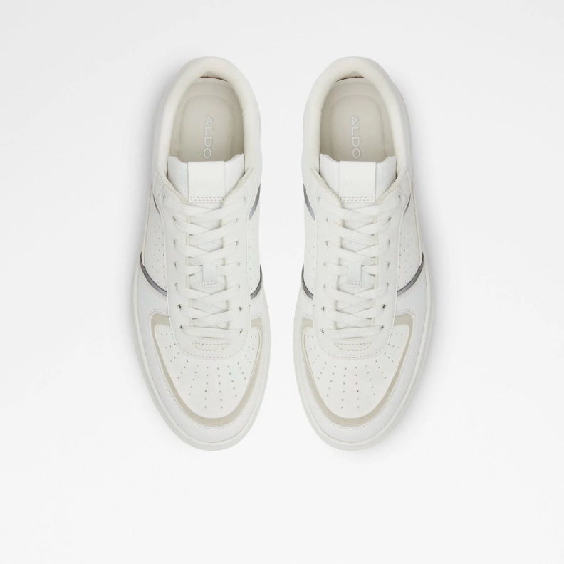 Fashion Aldo White Drishtia Low Top Sneakers Lace Up