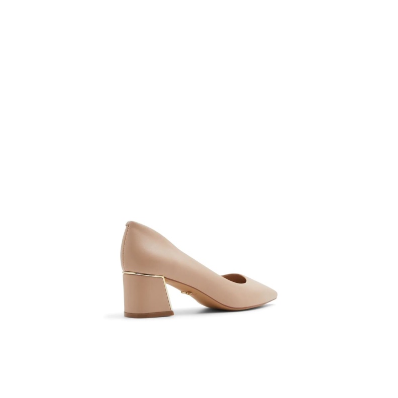 Fashion Beige Elamaever Heeled Shoe Block Heel Aldo