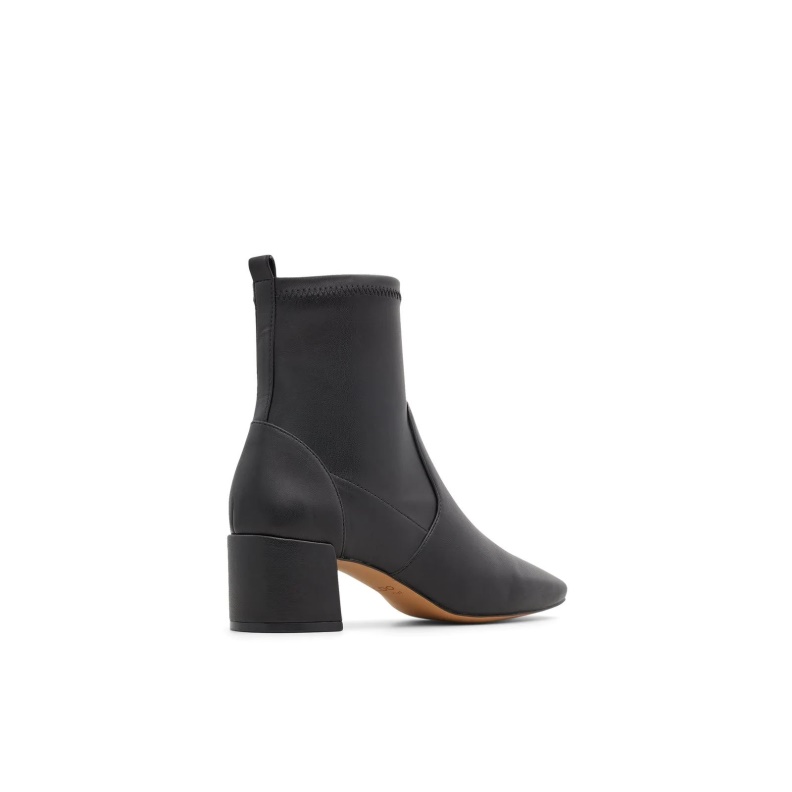 Fashion Black Aldo Ibiraswen Ankle Boots Block Heels