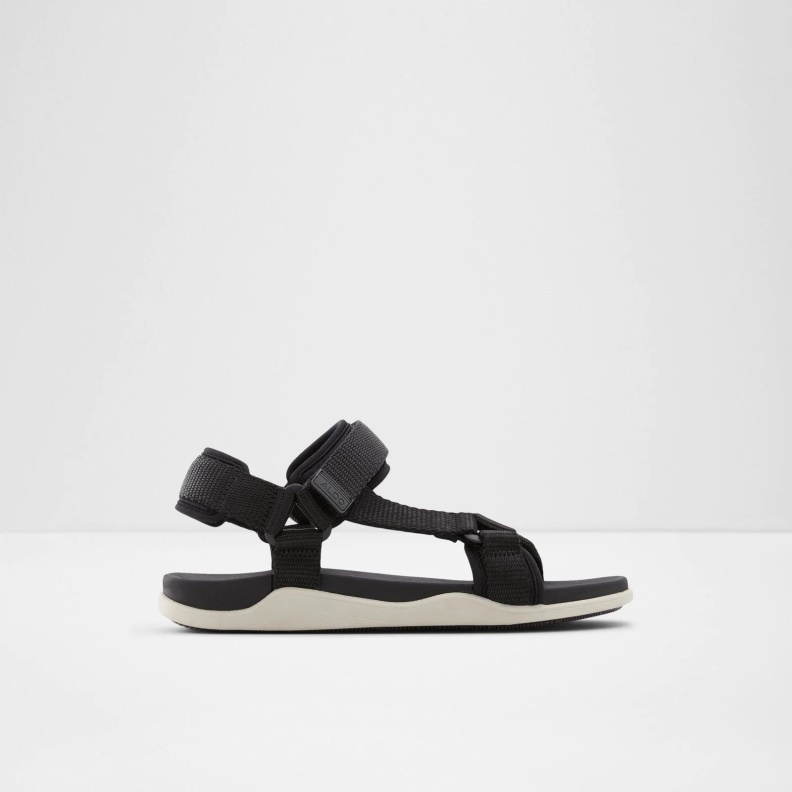 Fashion Black Aldo Myrtle Flat Sandals