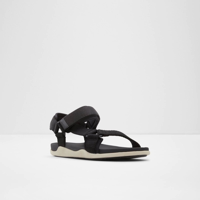 Fashion Black Aldo Myrtle Flat Sandals