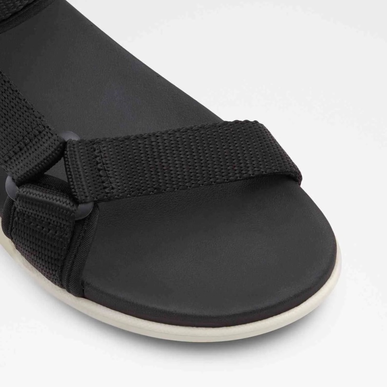 Fashion Black Aldo Myrtle Flat Sandals