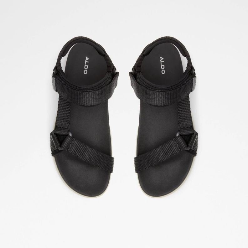 Fashion Black Aldo Myrtle Flat Sandals