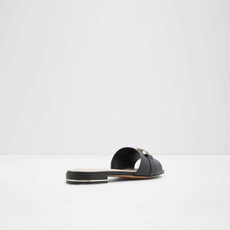 Fashion Black Hayhar Flat Sandals Slide Aldo