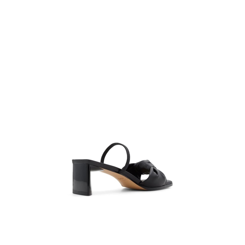 Fashion Black Wigoveth Heeled Sandals Slip Ons Aldo