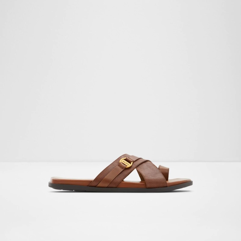 Fashion Brown Ellerwood Flat Sandals Aldo