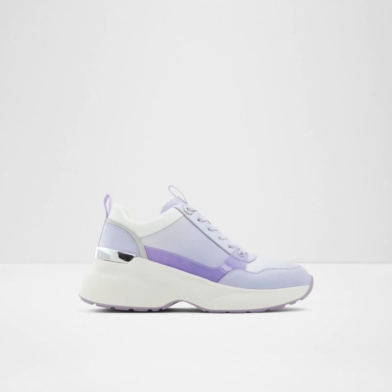 Fashion Purple Aldo Feelgood Mid Top Sneakers Lace Up