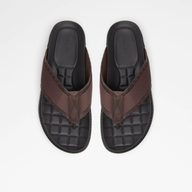 Rondo Flat Sandals Aldo Fashion Brown