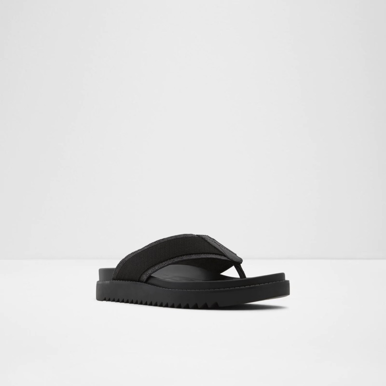 Rondo Flat Sandals Black Aldo Fashion