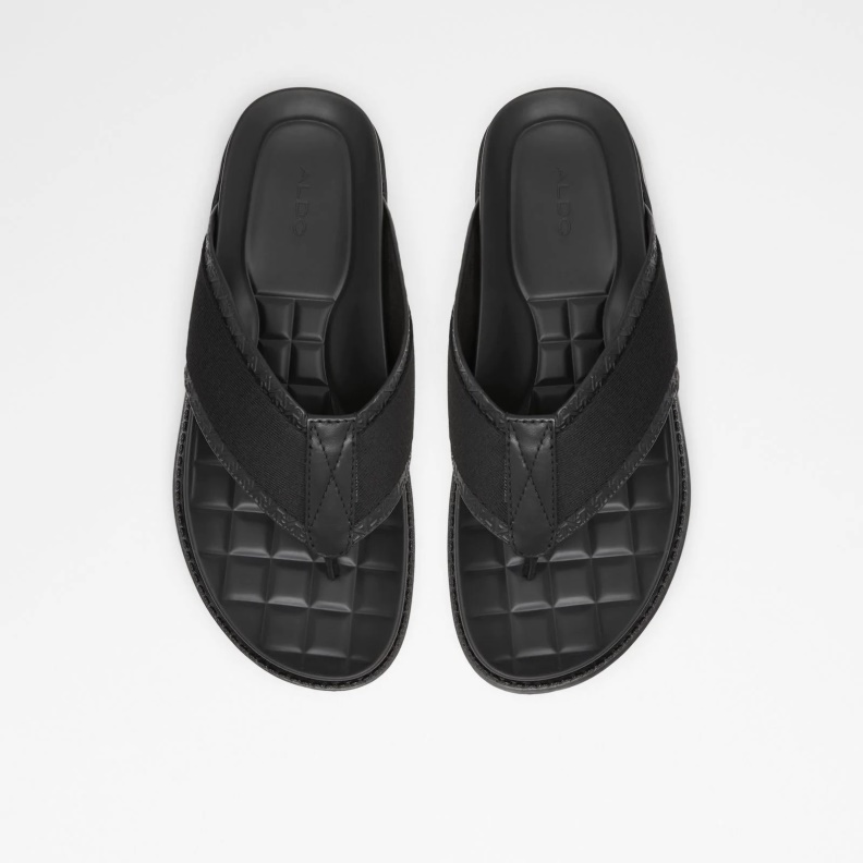 Rondo Flat Sandals Black Aldo Fashion