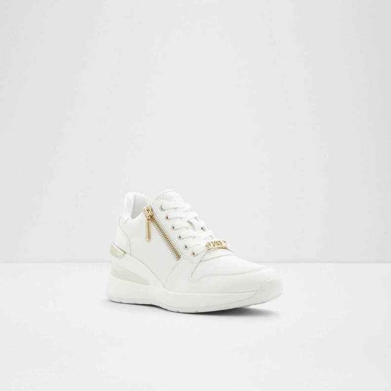 White Aldo Fashion Adwiwiax Sneakers Wedge Heels