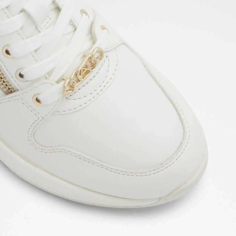 White Aldo Fashion Adwiwiax Sneakers Wedge Heels
