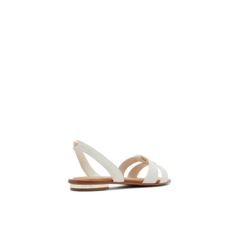 White Balera Flat Sandals Aldo Fashion