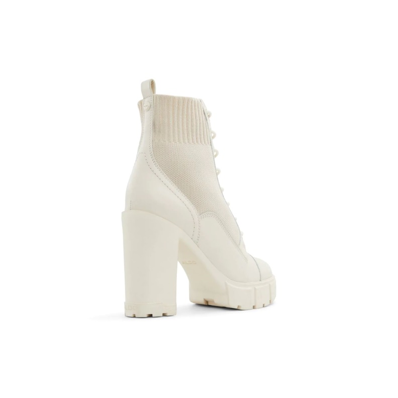 White Fashion Aldo Rebel Ankle Boots