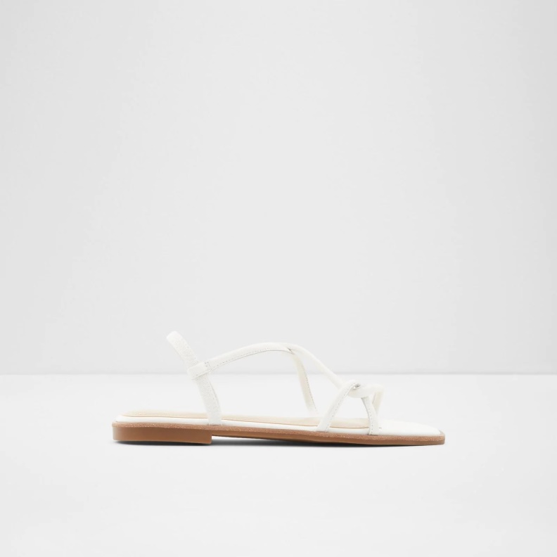 White Toosieflex Flat Sandals Fashion Aldo