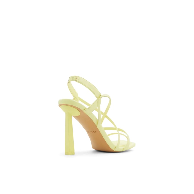 Yellow Amilia Heeled Sandals Slip Ons Fashion Aldo