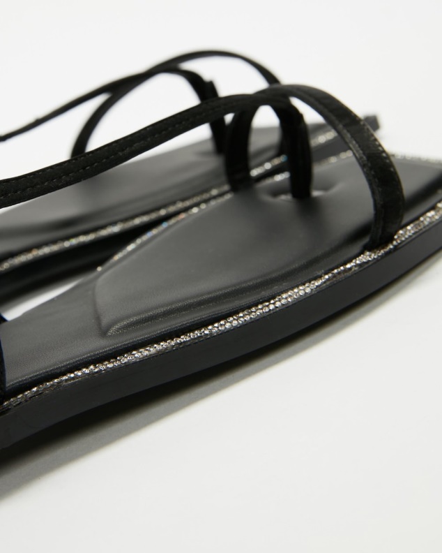 Fashion Black Aldo Amalle Ankle Strap Sandals