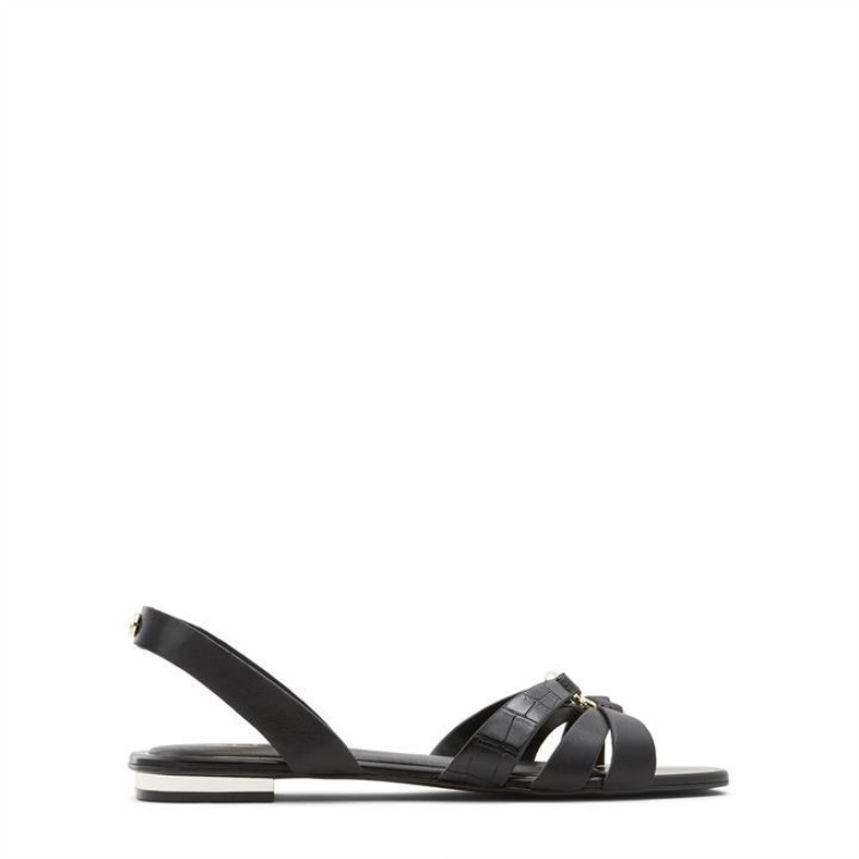 Aldo Black Fashion Aldo Marassi Flat Sandals