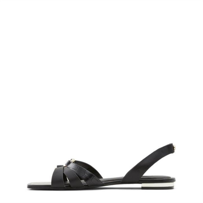 Aldo Black Fashion Aldo Marassi Flat Sandals
