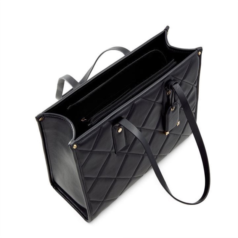 Aldo Parpag Tote Bag Jet Black Aldo Fashion